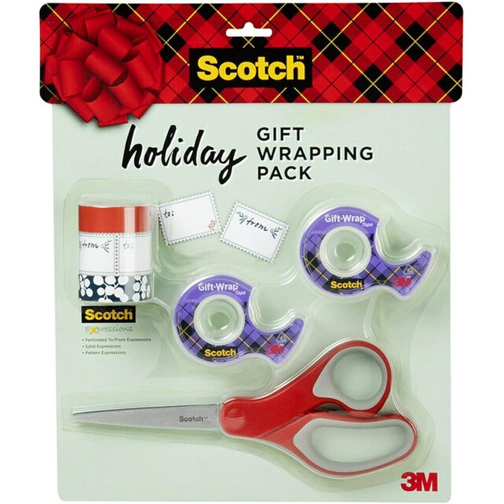 Gift Wrap Tape Kit, Wrapping/Art Supplies Set with Gift-Wrap and Cute Washi Tape